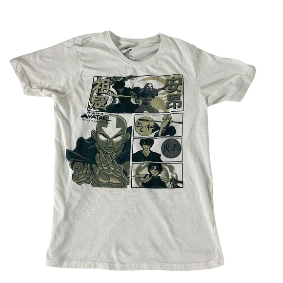 Avatar The Last Airbender Graphic Tee White Comic Strip Style Size  medium - Picture 10 of 11